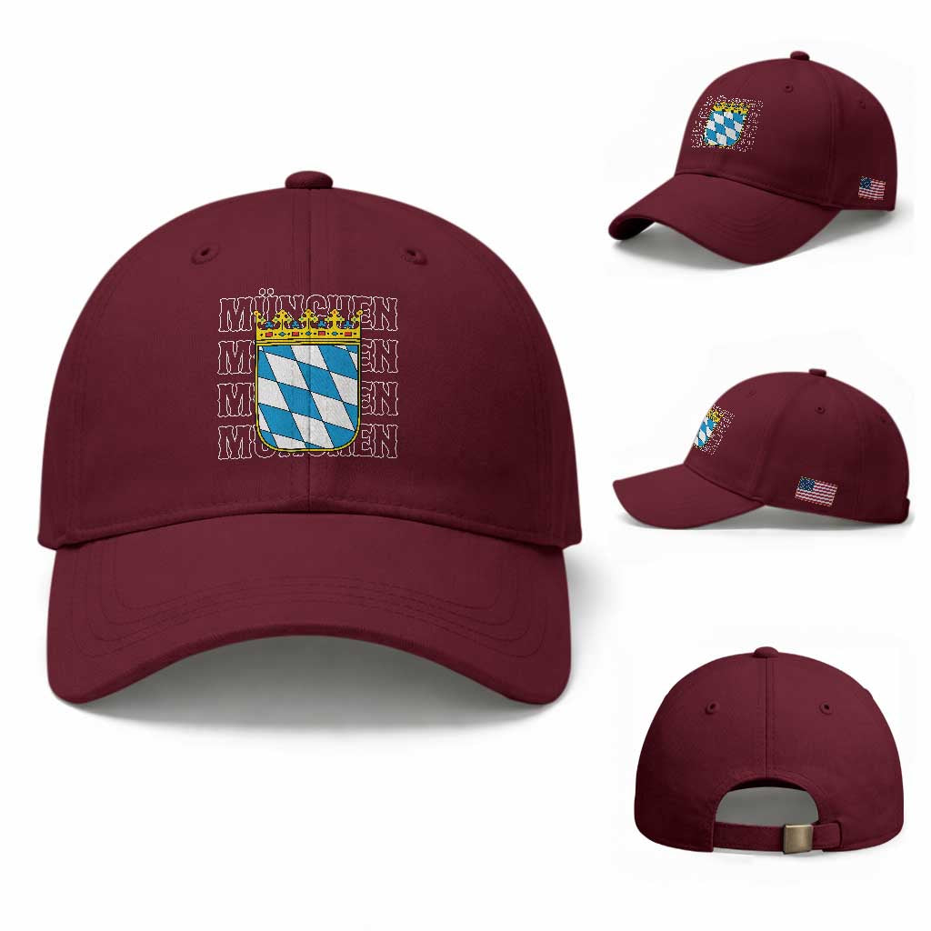 Munich München Germany Bavaria Coat of Arms Souvenir Baseball Cap
