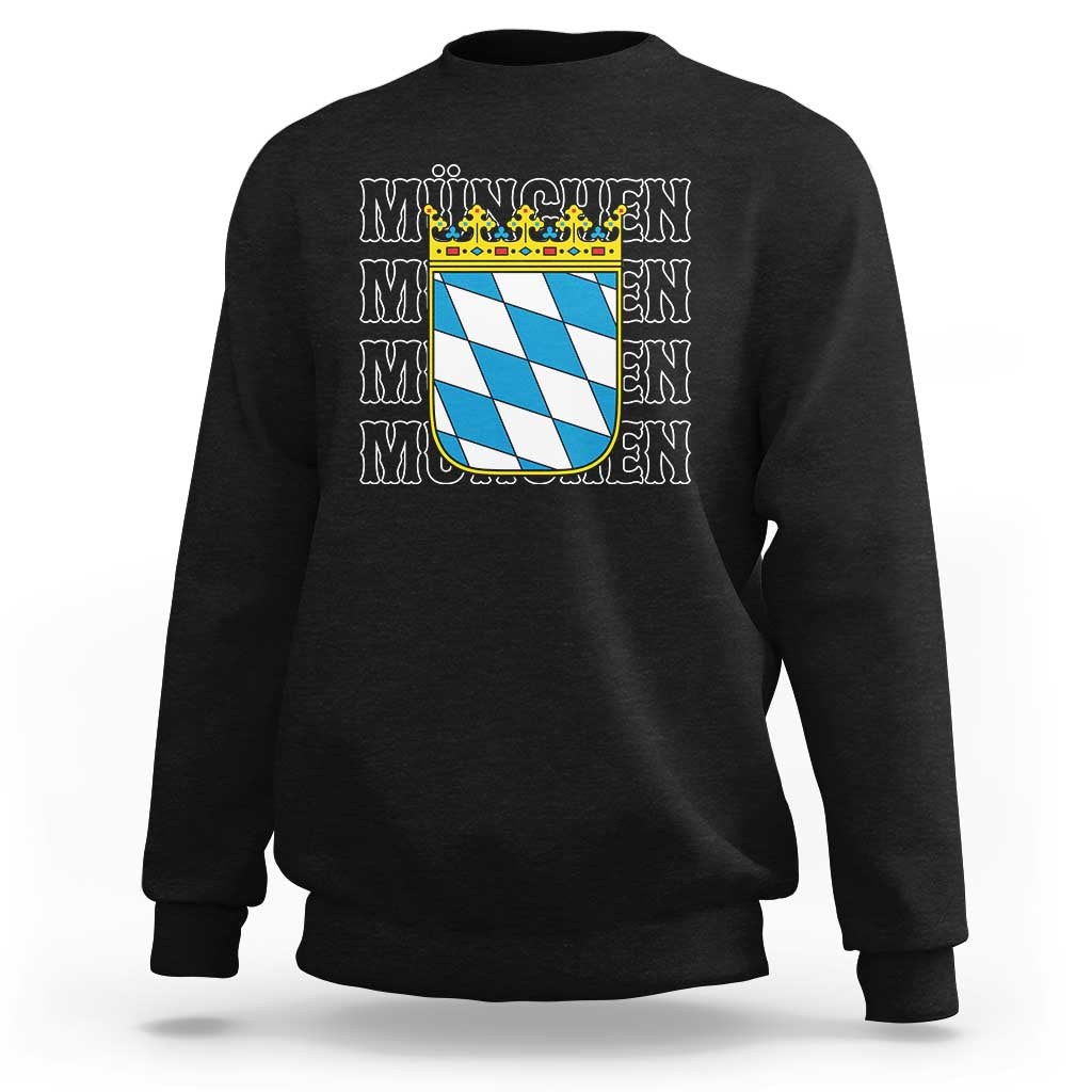 Munich München Germany Bavaria Coat of Arms Souvenir Sweatshirt