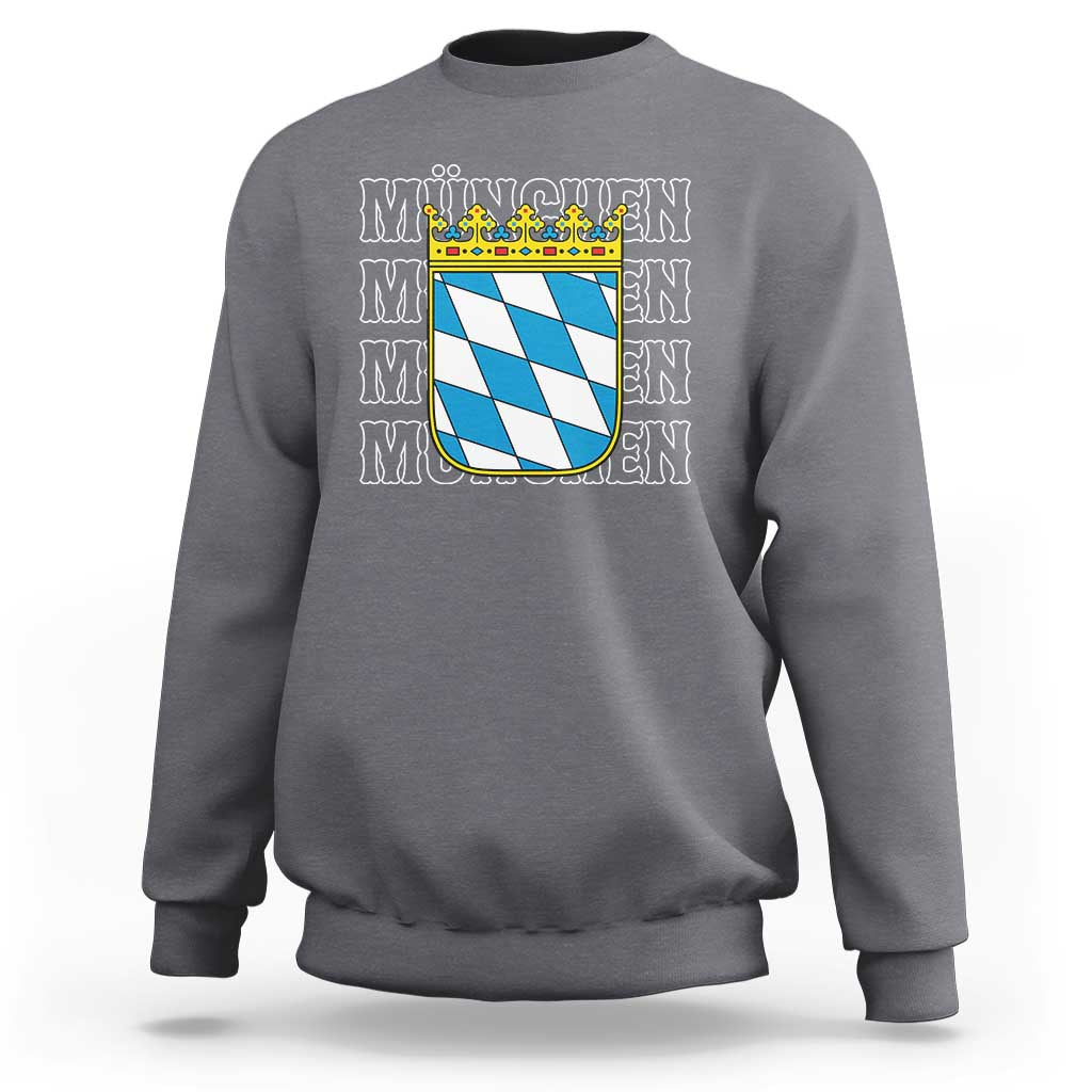 Munich München Germany Bavaria Coat of Arms Souvenir Sweatshirt
