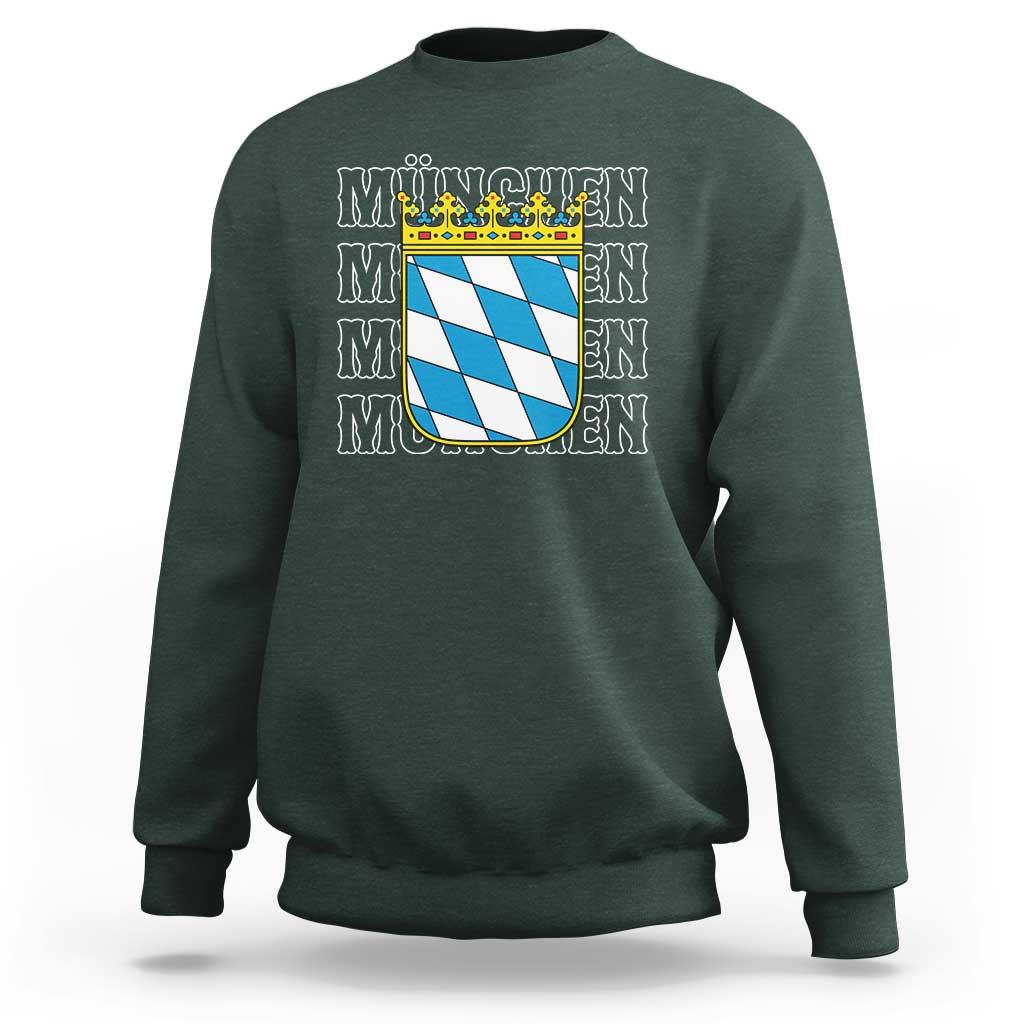 Munich München Germany Bavaria Coat of Arms Souvenir Sweatshirt