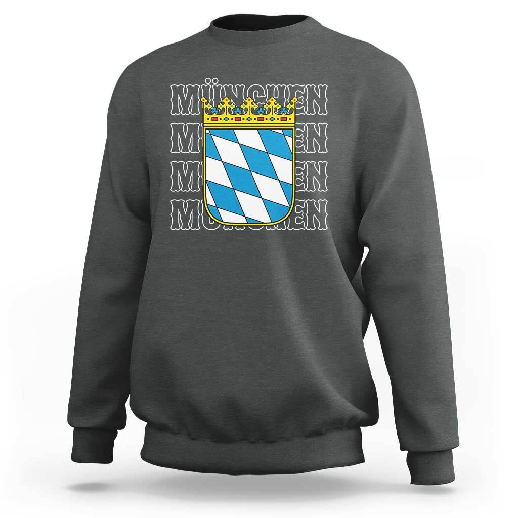 Munich München Germany Bavaria Coat of Arms Souvenir Sweatshirt
