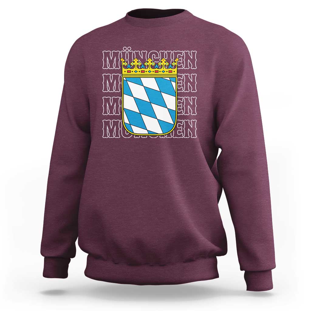 Munich München Germany Bavaria Coat of Arms Souvenir Sweatshirt