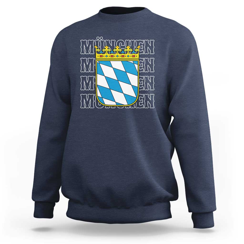 Munich München Germany Bavaria Coat of Arms Souvenir Sweatshirt