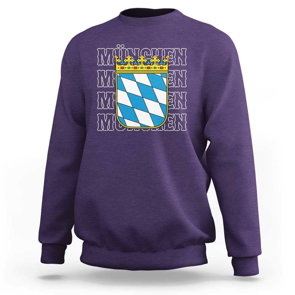 Munich München Germany Bavaria Coat of Arms Souvenir Sweatshirt