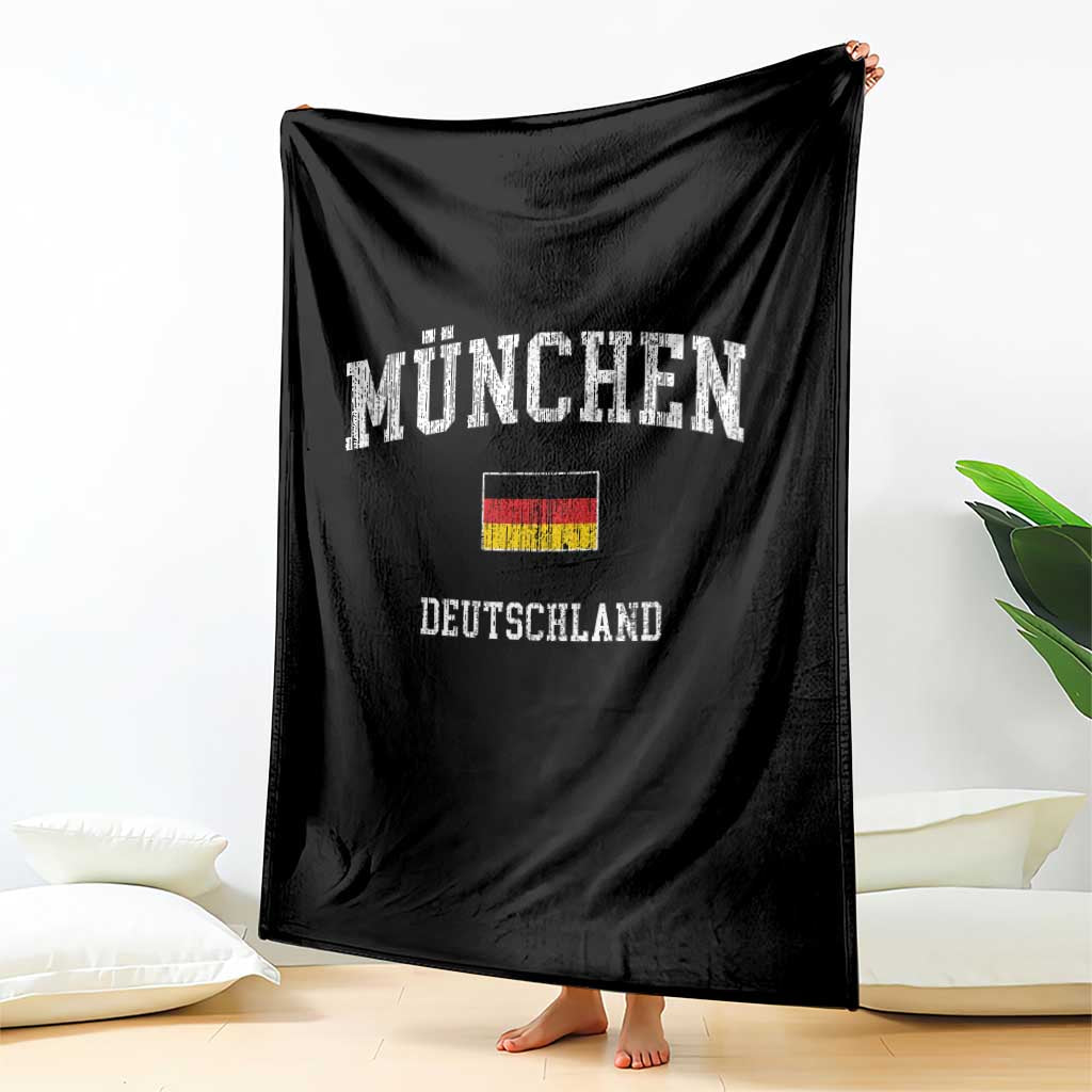 Munich München Germany German Flag Deutschland Throw Blanket