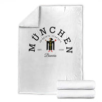 Munich München Bavaria Germany Coat of Arms Souvenir German Throw Blanket