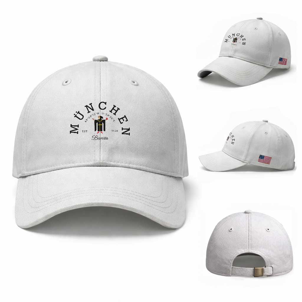 Munich München Bavaria Germany Coat of Arms Souvenir German Baseball Cap