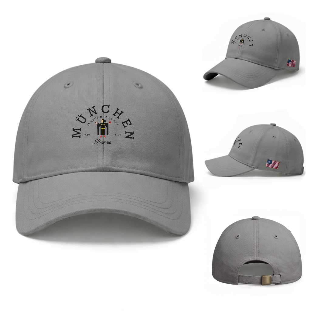 Munich München Bavaria Germany Coat of Arms Souvenir German Baseball Cap
