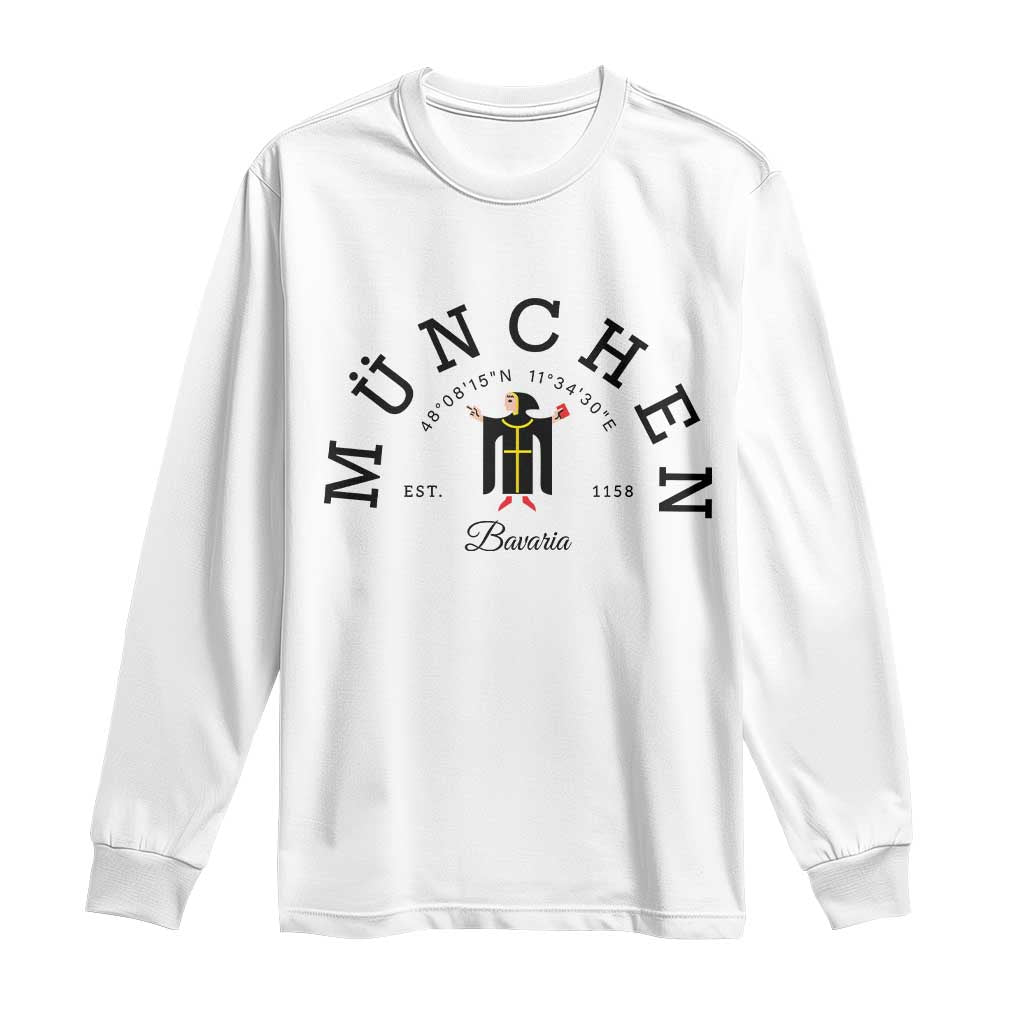 Munich München Bavaria Germany Coat of Arms Souvenir German Long Sleeve Shirt