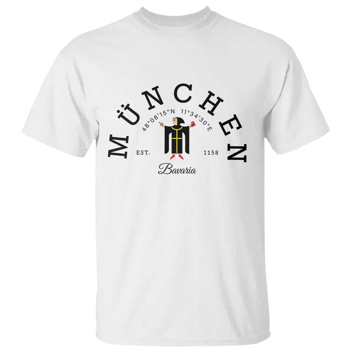 Munich München Bavaria Germany Coat of Arms Souvenir German T Shirt