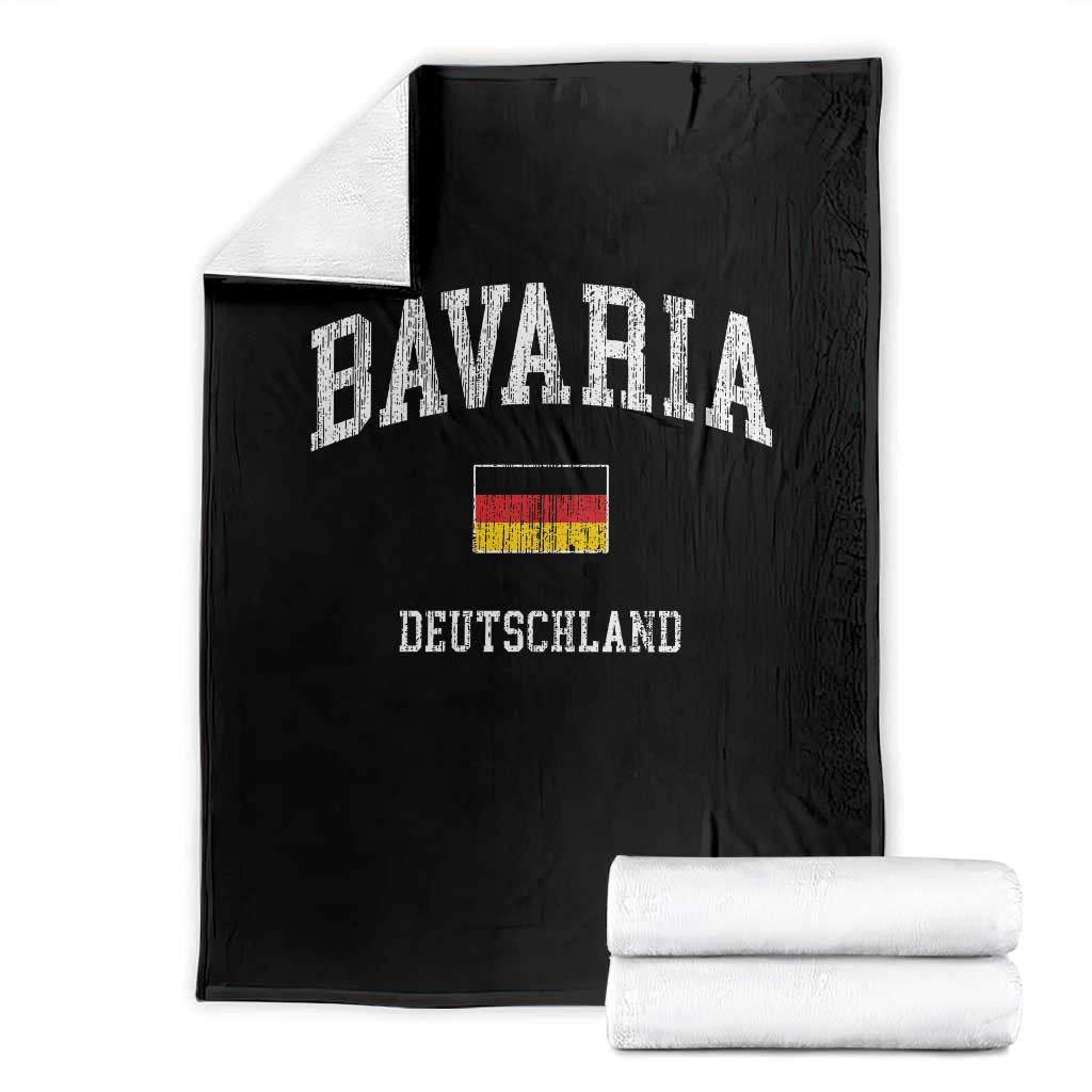 Bavaria Germany Bavarian Region German Flag European Travel Souvenir Throw Blanket