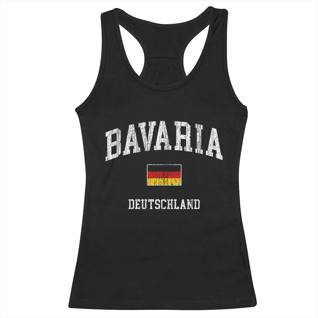 Bavaria Germany Bavarian Region German Flag European Travel Souvenir Racerback Tank Top