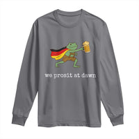 We Prosit At Dawn Long Sleeve Shirt Funny Oktoberfest Frog