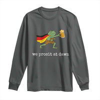 We Prosit At Dawn Long Sleeve Shirt Funny Oktoberfest Frog