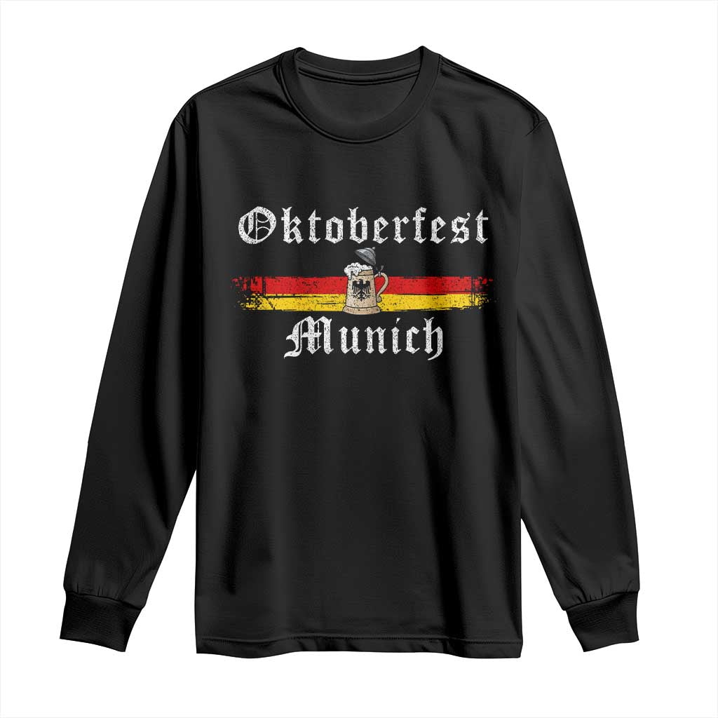 Oktoberfest Munich Bierstein Vintage German Drinking Festival Long Sleeve Shirt