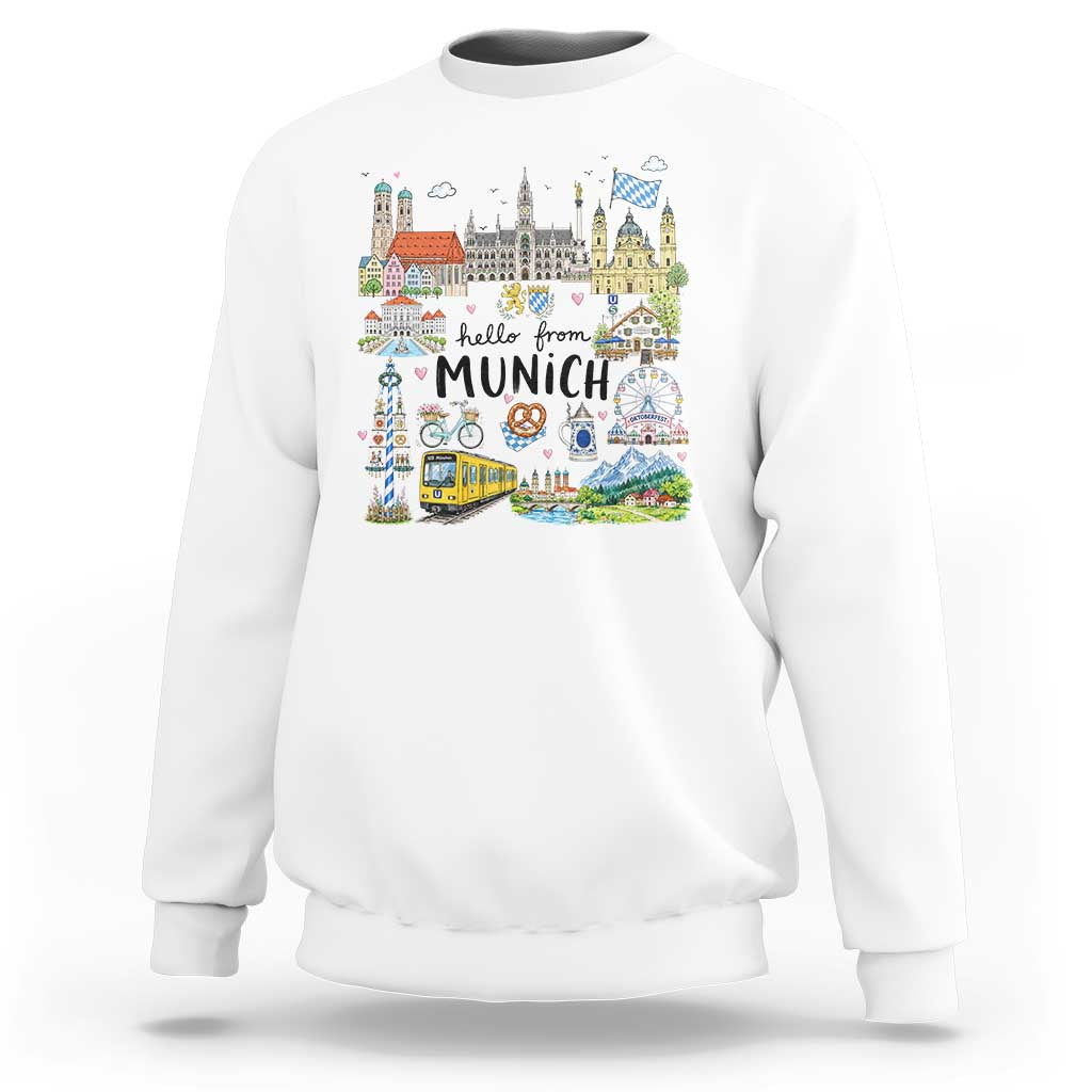 Munich Germany Travel Bavarian Oktoberfest Pretzel Beer Festival Sweatshirt