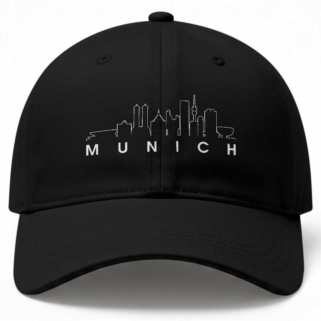 Munich Skyline Frauenkirche Cityscape Germany Baseball Cap