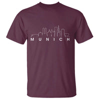 Munich Skyline Frauenkirche Cityscape Germany T Shirt