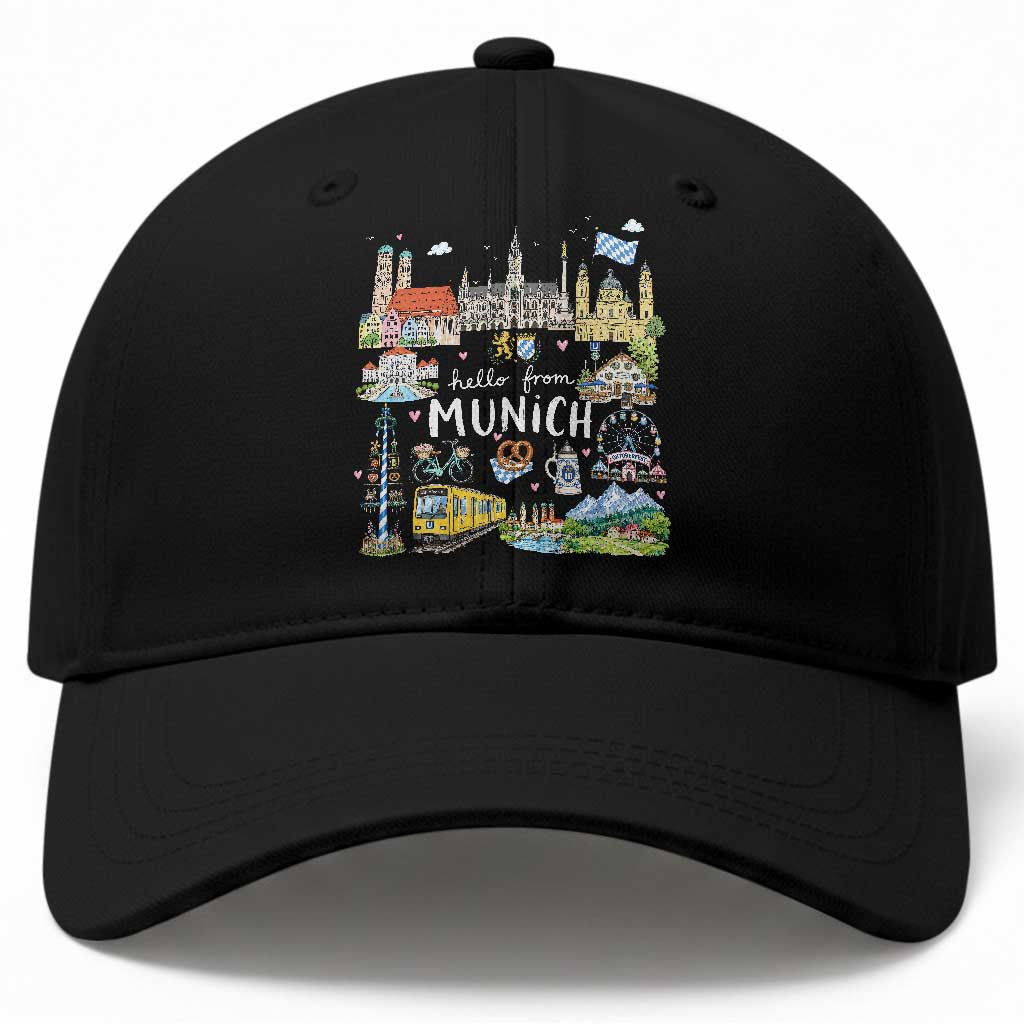 Munich Germany Bavarian Oktoberfest Travel Pretzel Beer Festival Baseball Cap