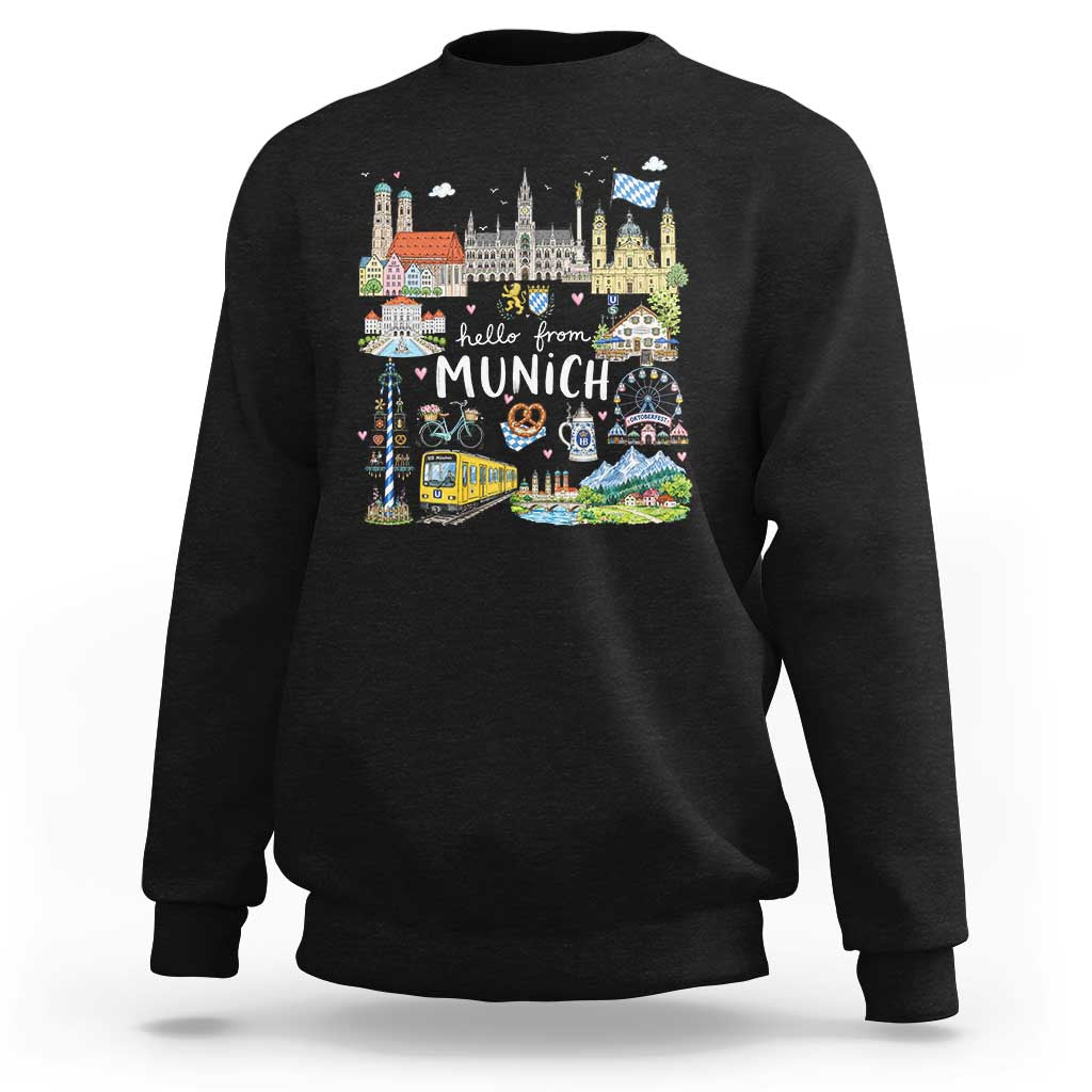 Munich Germany Bavarian Oktoberfest Travel Pretzel Beer Festival Sweatshirt