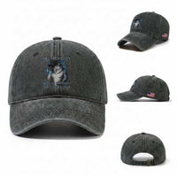 Not Now Kitten Daddy Increasing Shareholder Value Washed Cotton Baseball Cap Funny Werewolf Meme Sarcastic