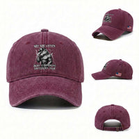Not Now Kitten Daddy Increasing Shareholder Value Washed Cotton Baseball Cap Funny Alpha Wolf Meme