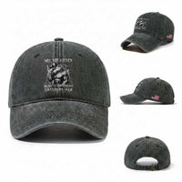 Not Now Kitten Daddy Increasing Shareholder Value Washed Cotton Baseball Cap Funny Alpha Wolf Meme