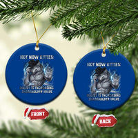Not Now Kitten Daddy Increasing Shareholder Value Ceramic Ornament Funny Wolf Meme