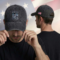 Not Now Kitten Daddy Increasing Shareholder Value Washed Cotton Baseball Cap Funny Wolf Meme