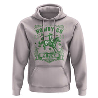 Cowboy St Patrick's Day Hoodie Howdy Go Lucky