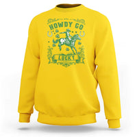 Cowboy St Patrick's Day Sweatshirt Howdy Go Lucky