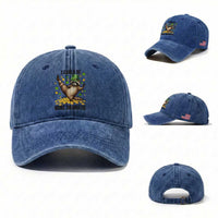 Funny Raccoon St Patrick's Day Washed Cotton Baseball Cap I Could Be More Dramatic