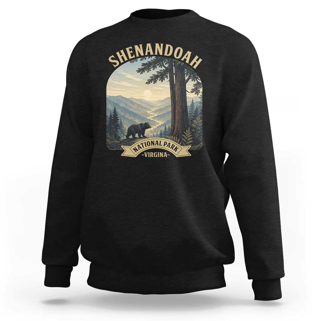 Shenandoah National Park Sweatshirt Vintage Virginia Nature Mountain Bear