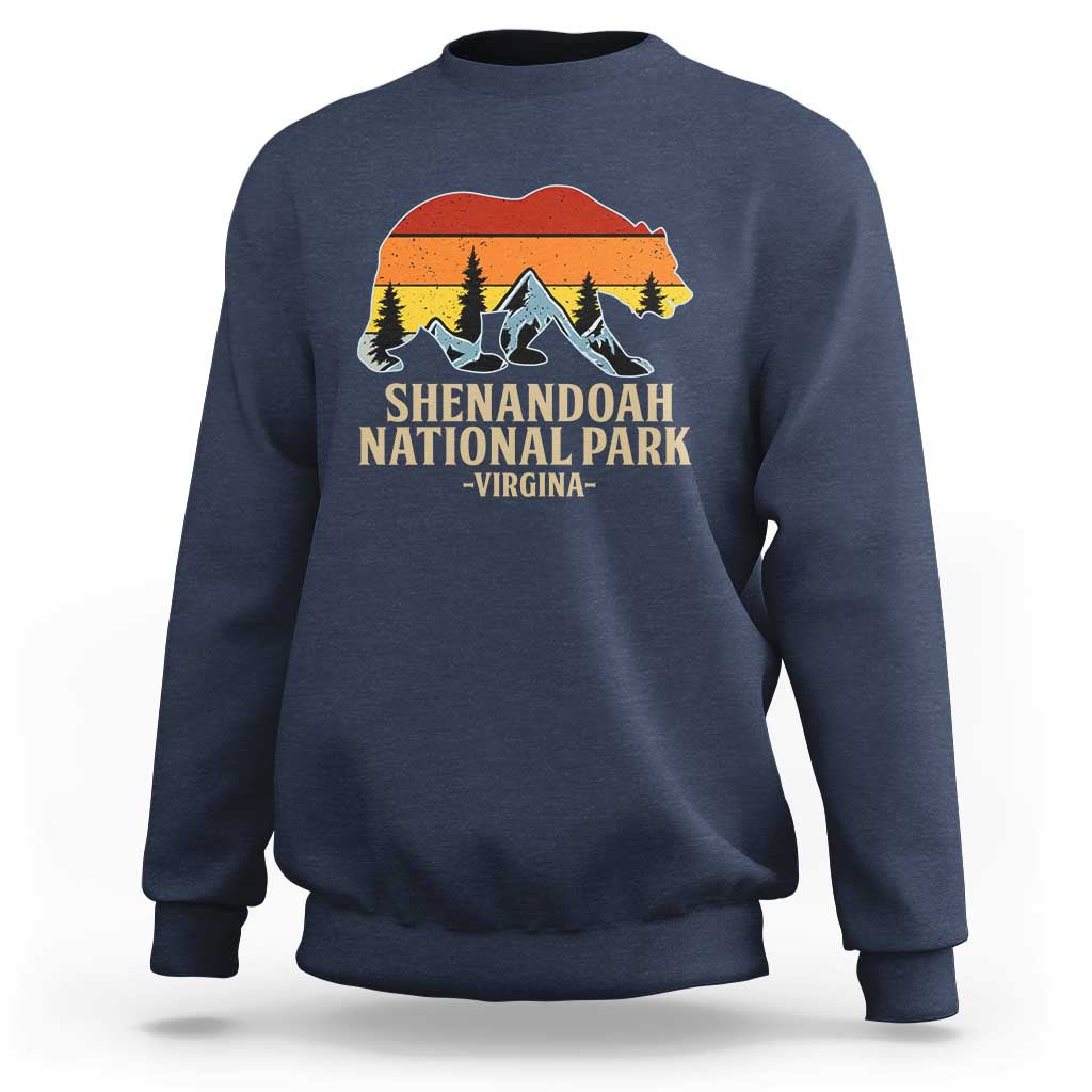Shenandoah National Park Sweatshirt Vintage Virginia Mountains Bear