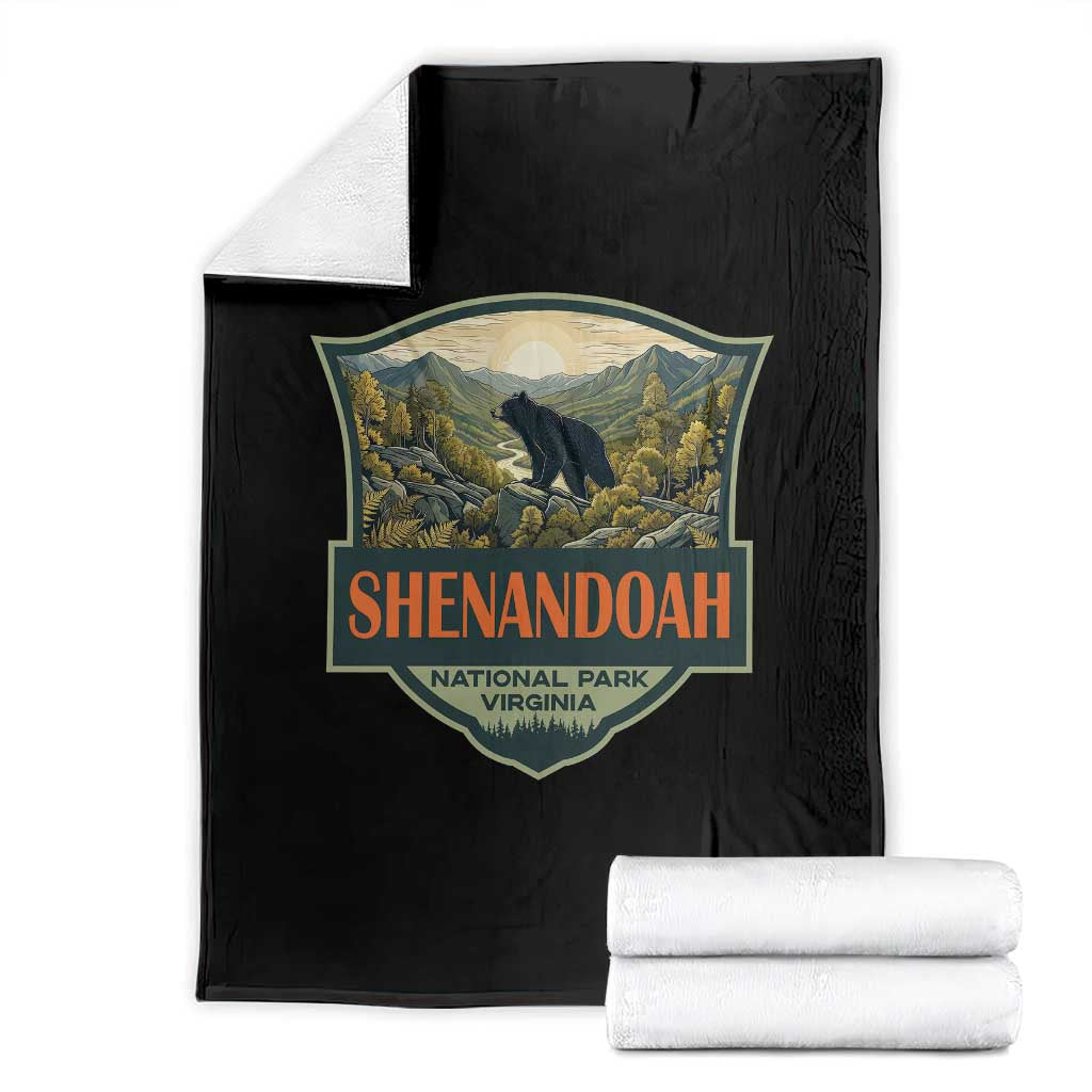 Shenandoah National Park Throw Blanket Virginia Black Bear Mountain