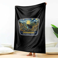 Shenandoah National Park Throw Blanket Starry Night Virginia Bear Mountain