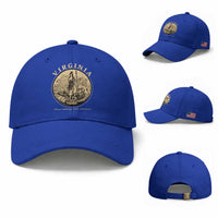 Vintage Virginia Motto Sic Semper Tyrannis Baseball Cap