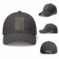 Husband Daddy Protector Hero Veteran Baseball Cap Father's Day American Flag Camouflage