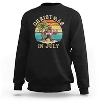 Funny Bigfoot Christmas In July Beach Vacation Sweatshirt