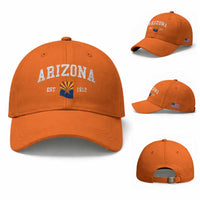 Arizona State Flag Grand Canyon State Established 1912 Baseball Cap
