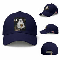 Funny Ghost Raccoon Drinking Beer Feral Halloween Gift Baseball Cap