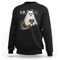 Funny Ghost Raccoon Drinking Beer Feral Halloween Gift Sweatshirt