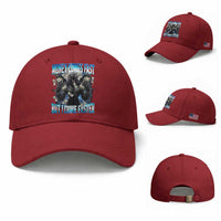 Money Comes Fast But I Come Faster Baseball Cap Funny Alpha Wolf Meme