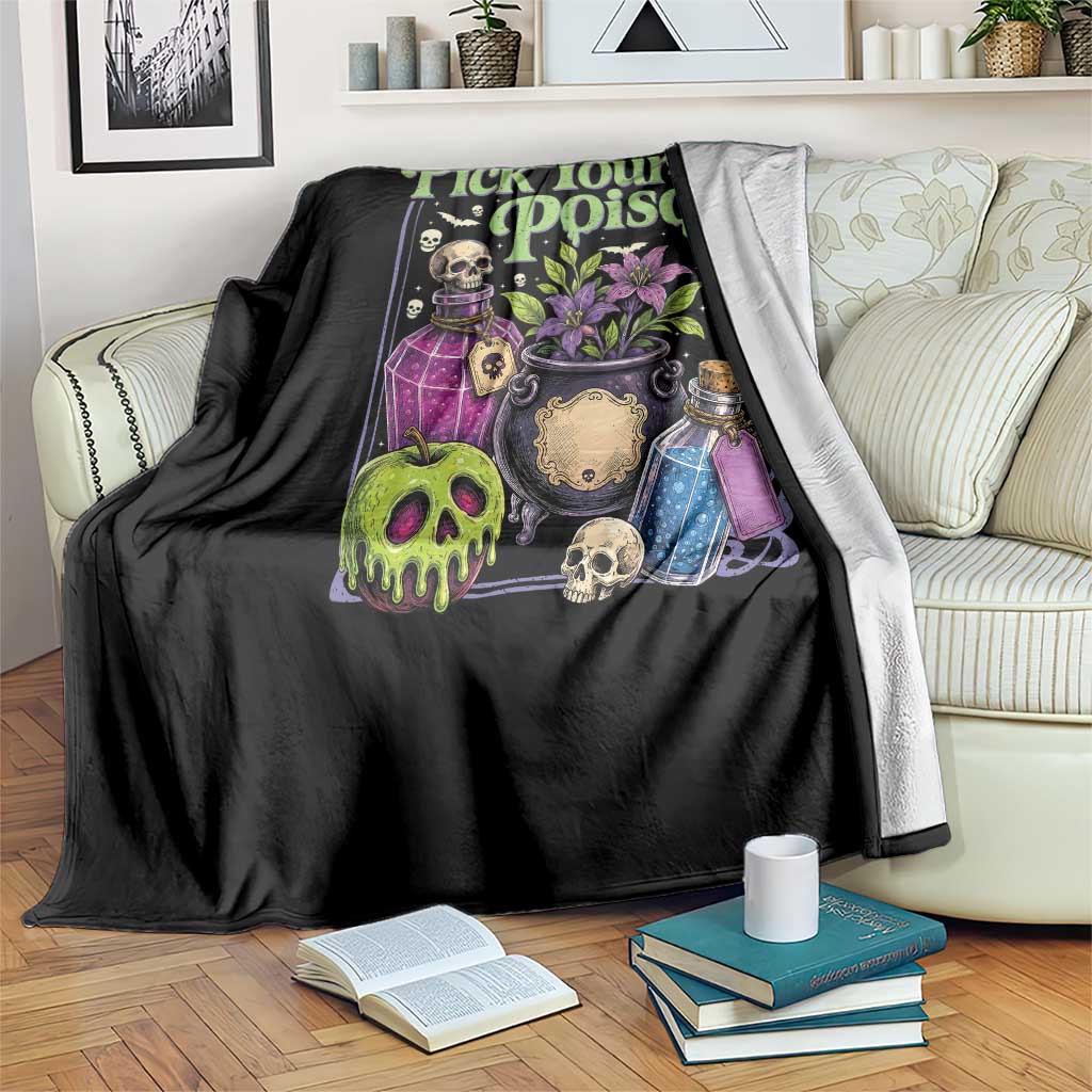 Pick Your Poison Throw Blanket Vintage Princess Halloween
