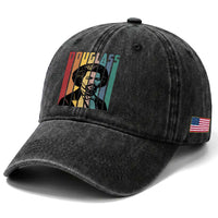 Frederick Douglass Washed Cotton Baseball Cap American Black History