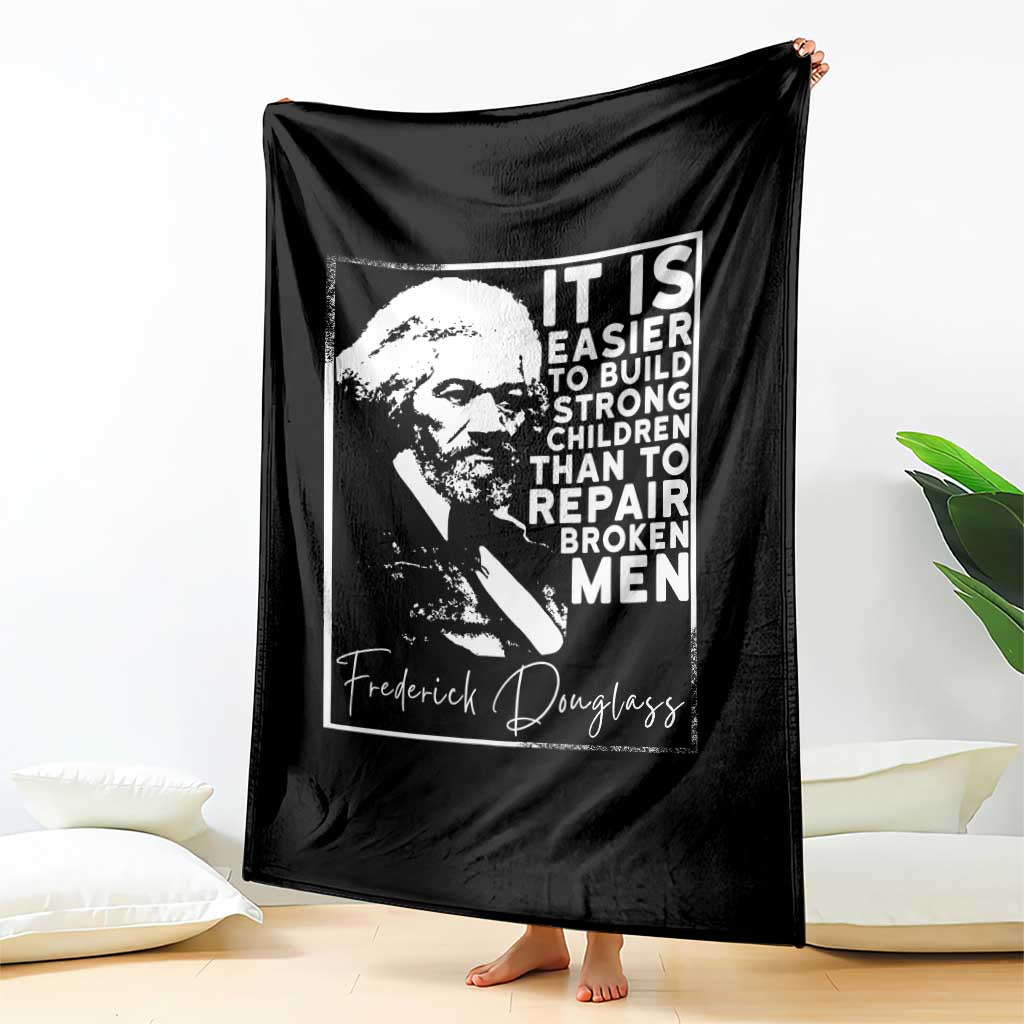 Frederick Douglass Quote Throw Blanket Black History Month - Wonder Print Shop