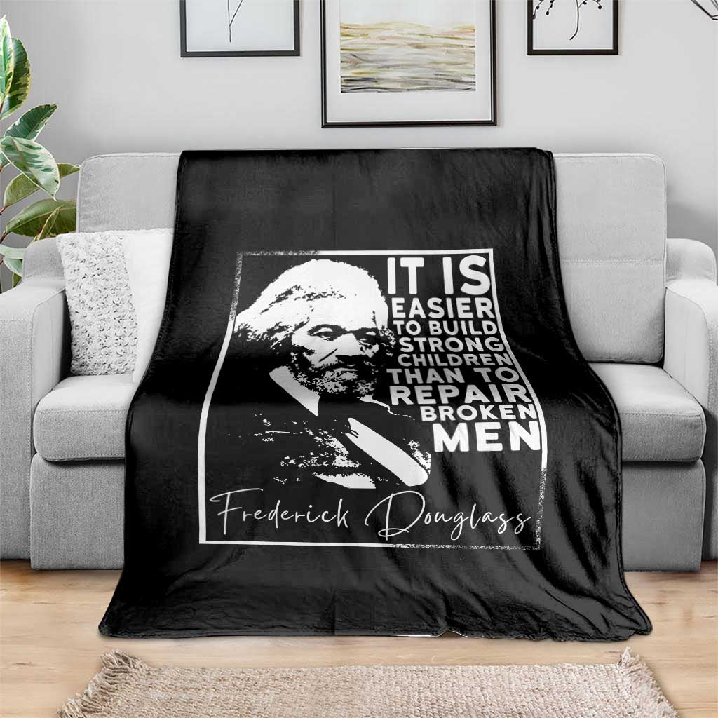 Frederick Douglass Quote Throw Blanket Black History Month - Wonder Print Shop