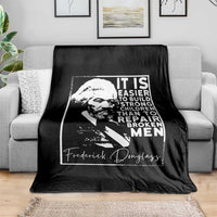 Frederick Douglass Quote Throw Blanket Black History Month - Wonder Print Shop