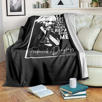 Frederick Douglass Quote Throw Blanket Black History Month - Wonder Print Shop