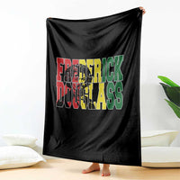 Frederick Douglass Throw Blanket Pan African Flag Black History Month - Wonder Print Shop